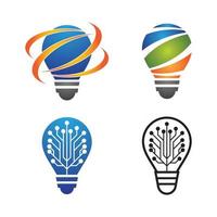 Lightbulb logo images vector