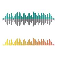 Sound wave images vector