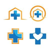 Medical care logo images vector