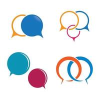 Speech bubble logo images vector