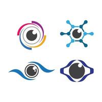 imágenes de logo cuidado de ojos vector