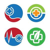 Medical care logo images vector