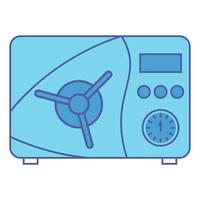 icono de autoclave. equipo de esterilización profesional, desinfección industrial. superficie estéril. máquina de autoclave para esterilizar instrumentos. esterilización de dispositivos médicos. vector