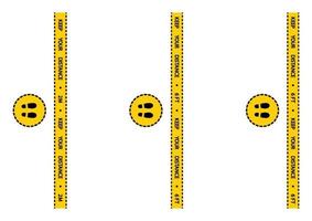 Social distancing warning tape. Warning coronavirus quarantine yellow and black stripes. Social distancing floor marking security stripe. Distance in queue 2 meter or 6 feet instruction vector