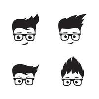 Geek Boy Vector icon design