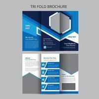 Medical trifold Brochure Template vector