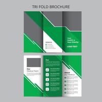 Health Trifold Brochure Template vector