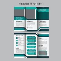 Health Trifold Brochure Template vector