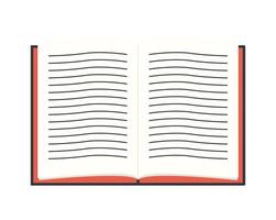 open book icon vector