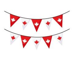 canada garlands design vector