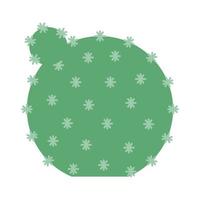 round cactus illustration vector