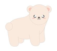 pretty bear design vector