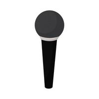 karaoke microphone on a white background vector