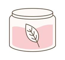 pink skin cream vector