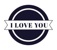 love you design vector