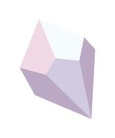gema púrpura ligera vector