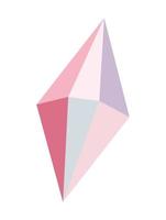 perfect pink gem vector