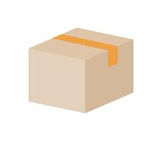 caja de embalaje cerrada vector