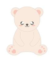 cute bear icon vector