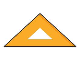 icono de regla triangular vector