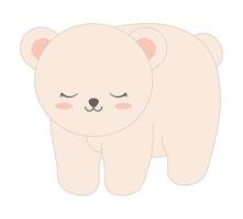 beautiful bear design vector