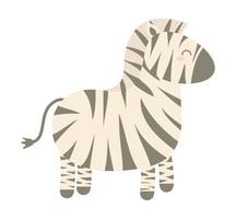 cute zebra icon vector