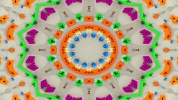 Kaléidoscope symétrique et hypnotique