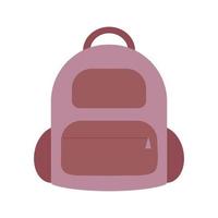 purple backpack isolated vector