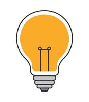 light bulb isolated vector