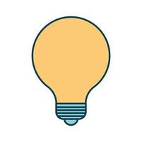bulb on a white background vector