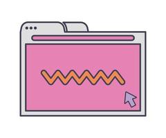 pink web page vector