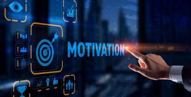 Motivation personality development concept. Achieving any goals