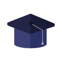 grad cap on a white background vector