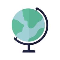 globe over a white background vector