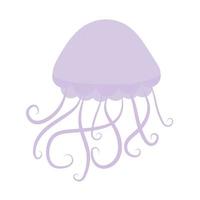 jellyfish on a white background vector