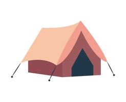 camping tent isolated vector