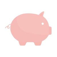 pig on a white background vector