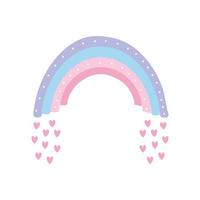 rainbow on a white background vector