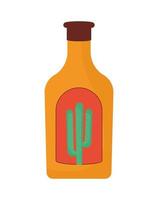 tequila con cactus vector