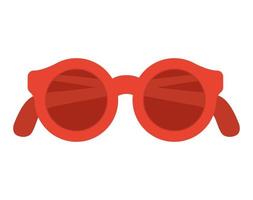 fashion red sunglasses vector