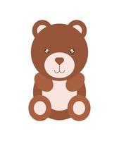 lindo oso de peluche vector