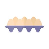 egg carton on a white background vector