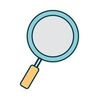 magnify glass on a white background vector