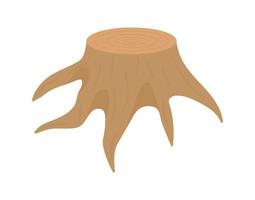 tronco de árbol de madera vector