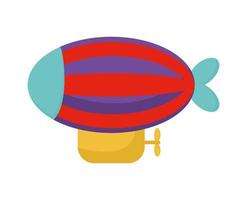 dirigible para niño vector