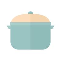 cooking pot on a white background vector