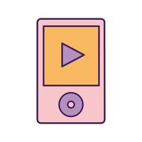 music player on a white background vector