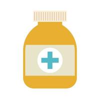 medical container with a yellow color vector