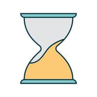 hourglass on a white background vector