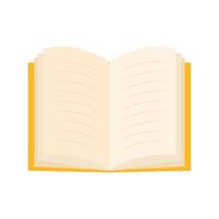 open book over a white background vector